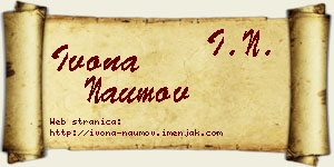 Ivona Naumov vizit kartica